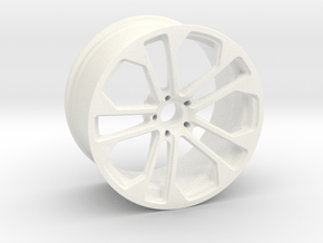 Sport Wheels in White Processed Versatile Plastic