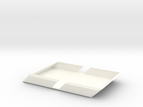 Angle Wallet in White Processed Versatile Plastic