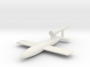 V-1 Flakzielgerät 76 Flying Bomb 'Doodlebug' in White Natural Versatile Plastic: 1:200