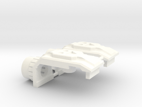 Rockdriller Guardian Shoulder Pads in White Processed Versatile Plastic