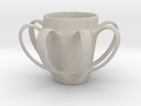 Coffee mug #4 - Many Handles in Natural Sandstone