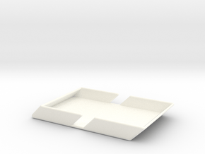 Angle Wallet-Smooth in White Processed Versatile Plastic