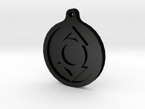 Indigo Lantern Key Chain in Matte Black Steel