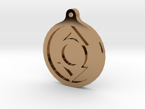 Indigo Lantern Key Chain in Polished Brass