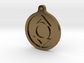 Indigo Lantern Key Chain in Polished Bronze