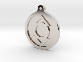 Indigo Lantern Key Chain in Rhodium Plated Brass
