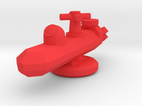 Submarine Shelves in Red Processed Versatile Plastic