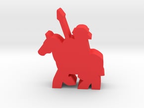 Game Piece, Roman Cavalry in Red Processed Versatile Plastic