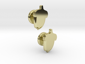 Acorn Cufflinks in 18k Gold