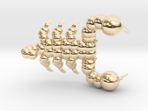 Scorpion in 14k Gold Plated Brass