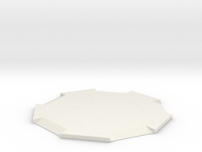 Lovely coasters in White Natural Versatile Plastic
