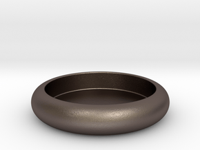 Dog 's  dish in Polished Bronzed Silver Steel