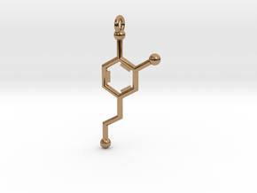 Dopamine Pendant in Polished Brass