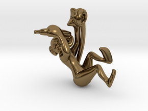 3D-Monkeys 199 in Polished Bronze