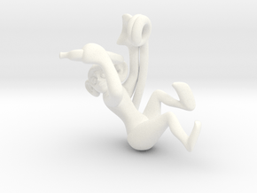 3D-Monkeys 199 in White Processed Versatile Plastic