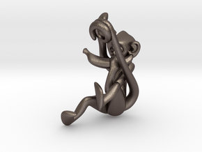 3D-Monkeys 200 in Polished Bronzed Silver Steel