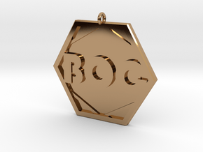 Boards of Canada BOC Pendant in Polished Brass