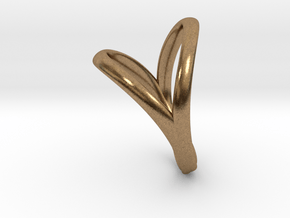 Union Heart Ring  in Natural Brass: 8 / 56.75