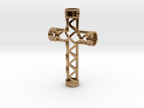 ROMAN CROSS in Polished Brass