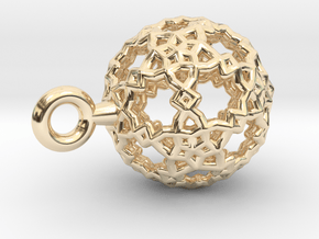 Sphere-132-small in 14K Yellow Gold