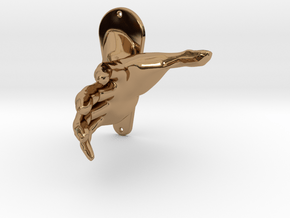 Child size hand in Polished Brass