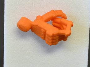 PRHI Solid Arm - Gripping Hand (Right) in Orange Processed Versatile Plastic