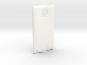 Customizable Samsung Note 4 case in White Processed Versatile Plastic