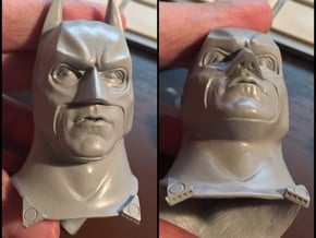 Dark Bat Knight BB Cape Clips 1/6TH in Tan Fine Detail Plastic