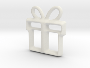 Present Pendant in White Natural Versatile Plastic