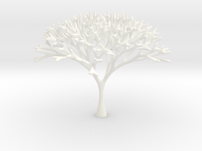 Recursive Tree in White Processed Versatile Plastic