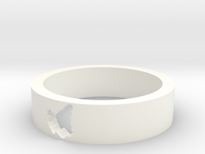 Butterfly bracelet in White Processed Versatile Plastic