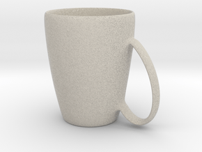 Coffee mug #6 - Handle UpSideDown in Natural Sandstone