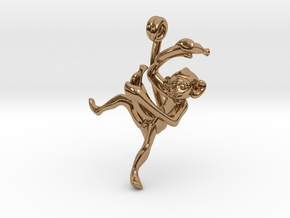 3D-Monkeys 201 in Polished Brass