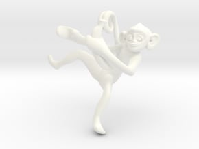 3D-Monkeys 206 in White Processed Versatile Plastic