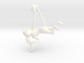 3D-Monkeys 211 in White Processed Versatile Plastic