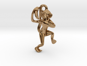 3D-Monkeys 212 in Polished Brass