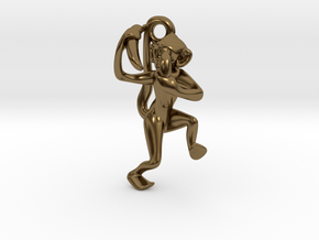 3D-Monkeys 212 in Polished Bronze