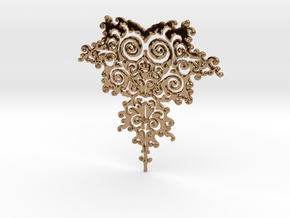 Mandelbrot Fractal Design in Polished Brass