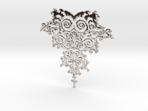 Mandelbrot Fractal Design in Platinum