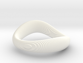 Ring Slice in White Processed Versatile Plastic