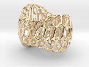Designer geometric coctail ring #Skeleton in 14k Gold Plated Brass