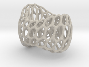 Designer geometric coctail ring #Skeleton in Natural Sandstone