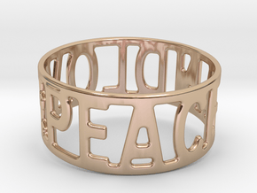 Peaceandlove 65 Bracelet in 14k Rose Gold Plated Brass