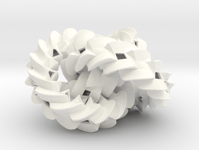 Triple Gear  in White Processed Versatile Plastic
