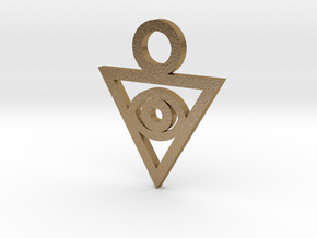 Aigami's Pendant- Yu-Gi-Oh! Darkside of Dimensions in Polished Gold Steel