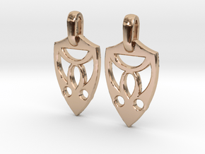 EA-Earrings   in 14k Rose Gold Plated Brass