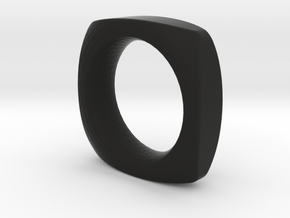SIMPLE PILLOW  RING  SIZE 6 in Black Natural Versatile Plastic