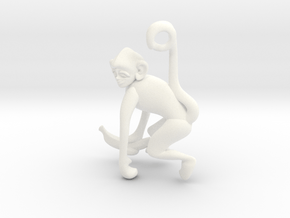 3D-Monkeys 224 in White Processed Versatile Plastic