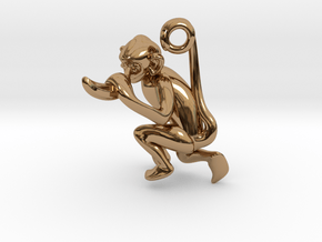 3D-Monkeys 225 in Polished Brass