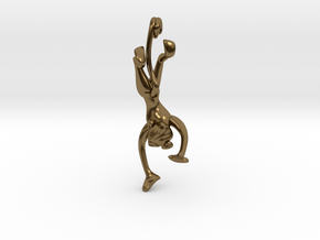 3D-Monkeys 227 in Polished Bronze